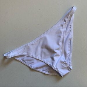 Andie x Demi Moore Size XL “The Tropez” Classic White Bikini Bottom Swimwear NWT